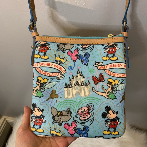 Dooney & Bourke Bags Dooney Burke Blue Disney Crossbody Sketch
